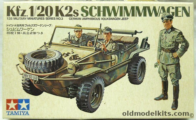 Tamiya 1/35 Kfz. 1/20K2s Schwimmwagen Volkswagen Amphibious Jeep, 3503 plastic model kit